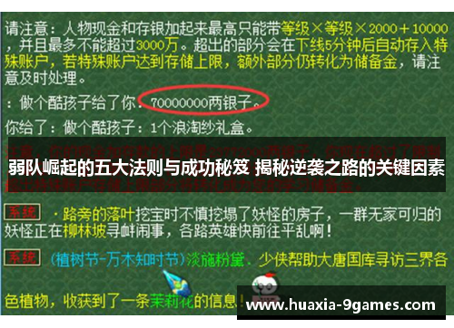 弱队崛起的五大法则与成功秘笈 揭秘逆袭之路的关键因素